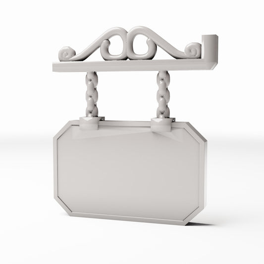 Diorama model-building product photo 0: City Diorama: Ornate Shopfront Signboard (Ref. 1054D)