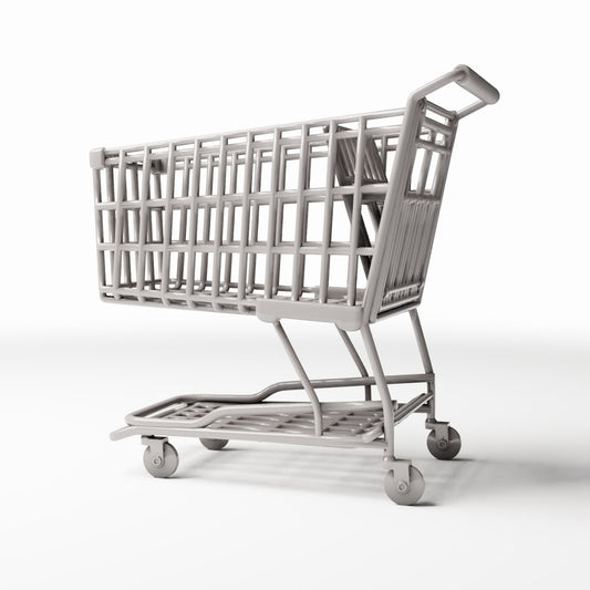 Diorama model-building product photo 0: Diorama Market: Supermarket Shopping Cart (Ref. 1063D)