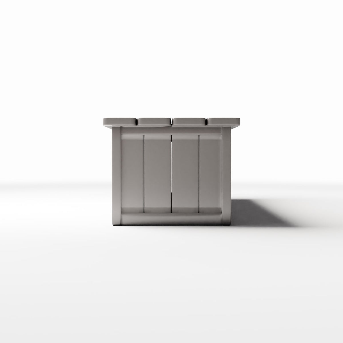Diorama model-building product photo 2: Diorama Furniture: Closed-Front Wooden Table (Ref. 1065D)