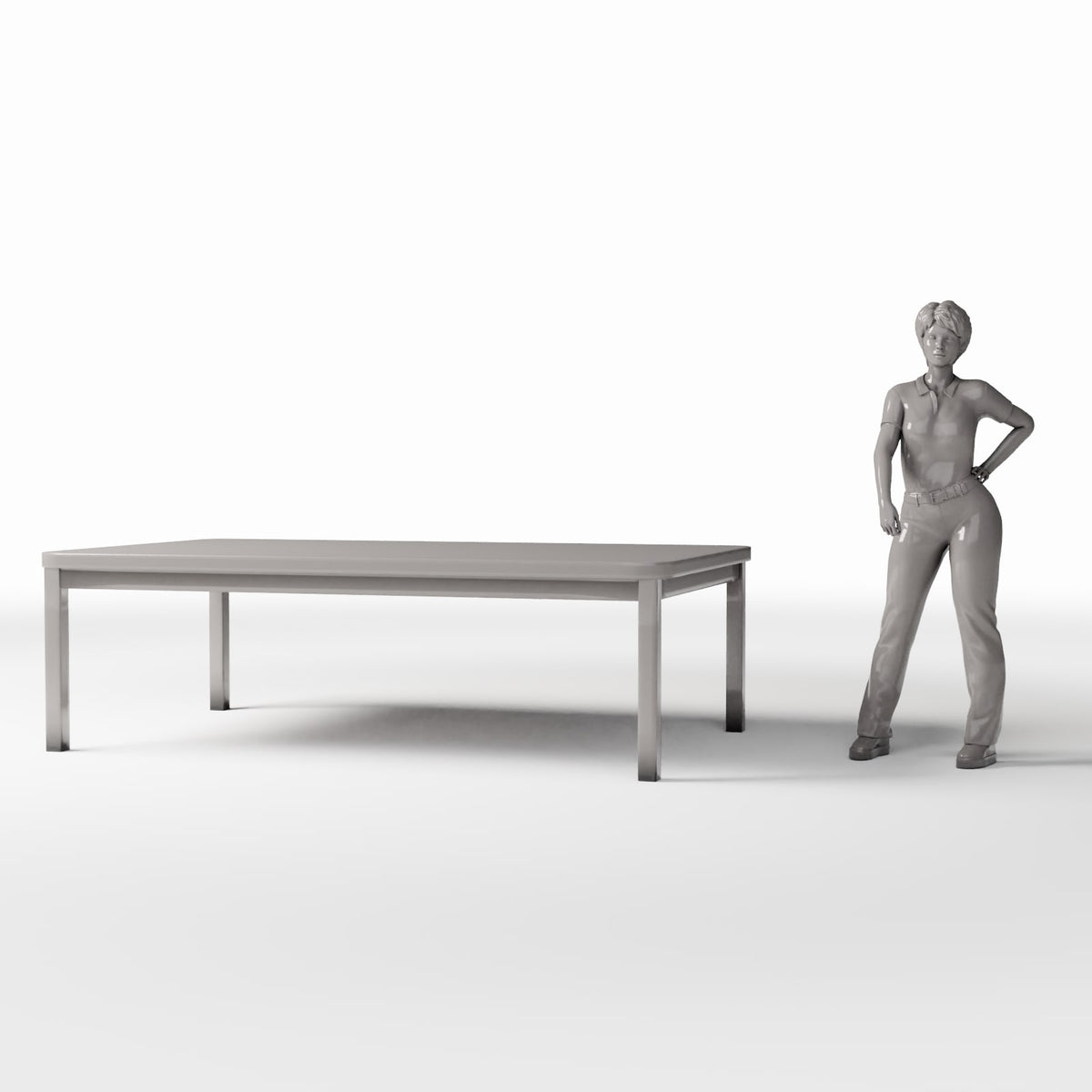 Diorama model-building product photo 1: Diorama Furniture: Large Dining Table (Ref. 1068D)