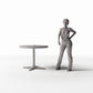 Diorama model-building product photo 1: Garden Diorama: Round Outdoor Picnic Table (Ref. 1072D)