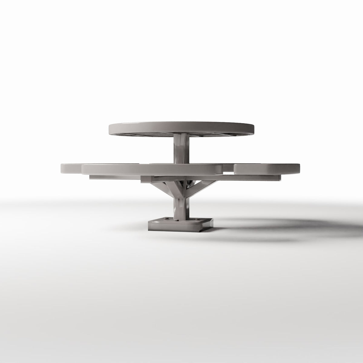 Diorama model-building product photo 0: Diorama Park: Round Picnic Table with Benches (Ref. 1076D)