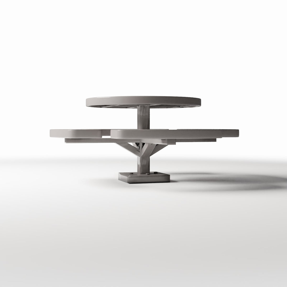 Diorama model-building product photo 3: Diorama Park: Round Picnic Table with Benches (Ref. 1076D)