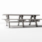 Diorama model-building product photo 3: Garden & Park Diorama: Picnic Table with Benches (Ref. 1080D)