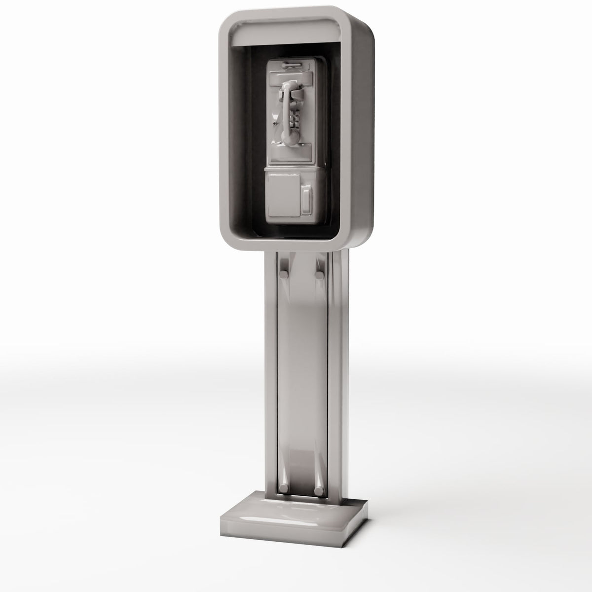 Diorama model-building product photo 0: Diorama Street: Public Telephone Kiosk with Handset (Ref. 1082D)