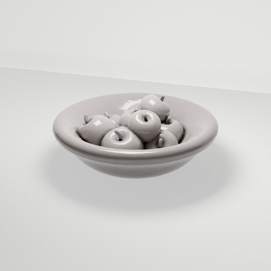 MyPortal 108 0: Diorama Küche & Tafel: Obstschale mit Äpfeln (Ref. 108D)