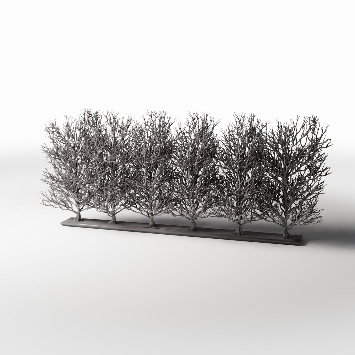 Diorama model-building product photo 0: Diorama Plants: Leafless Ornamental Shrub Row (Ref. 1094D)