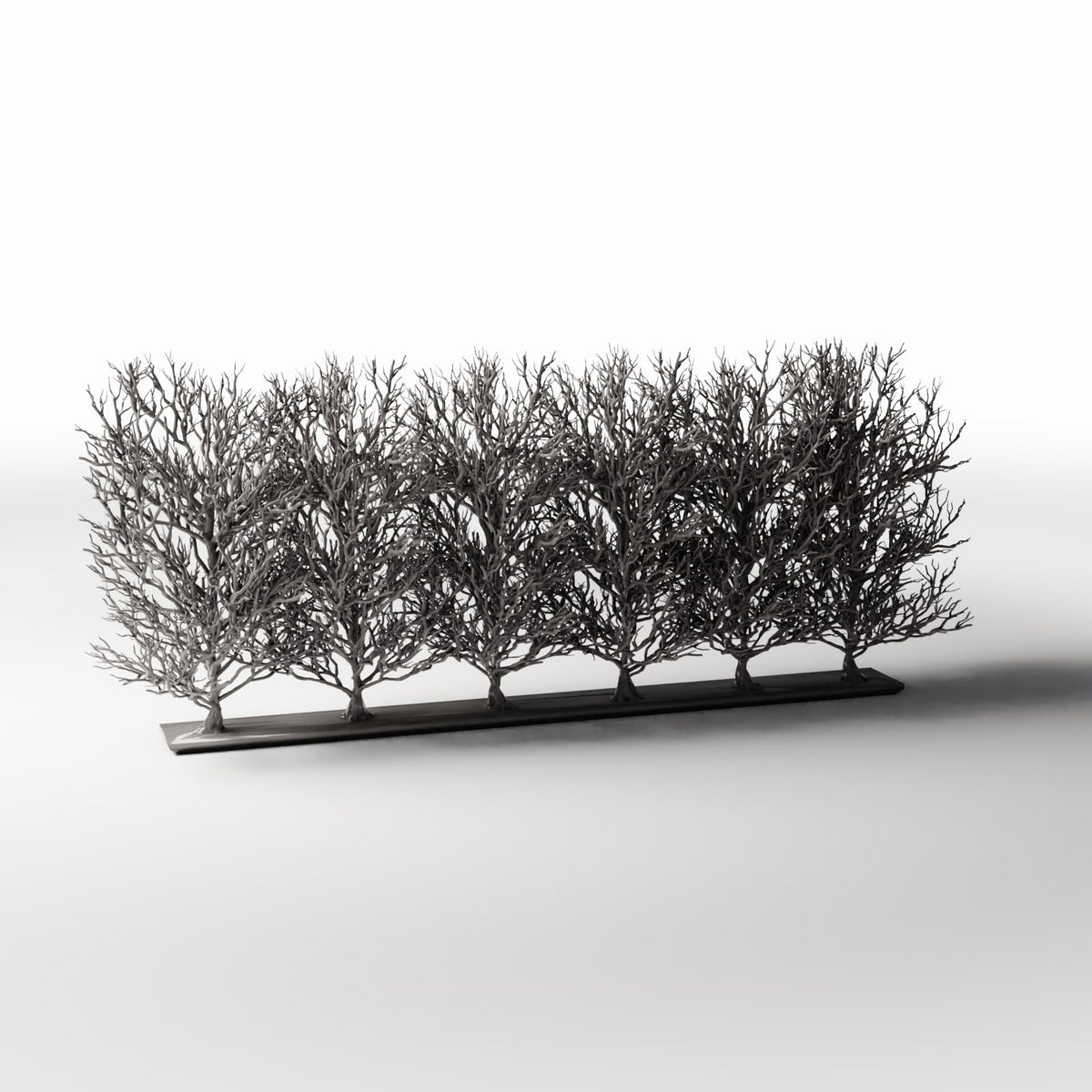 Diorama model-building product photo 3: Diorama Plants: Leafless Ornamental Shrub Row (Ref. 1094D)