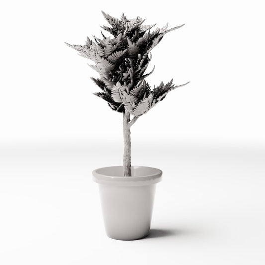 Diorama model-building product photo 0: Diorama Plants: Fan Plant in a Flower Pot (Ref. 1095D)