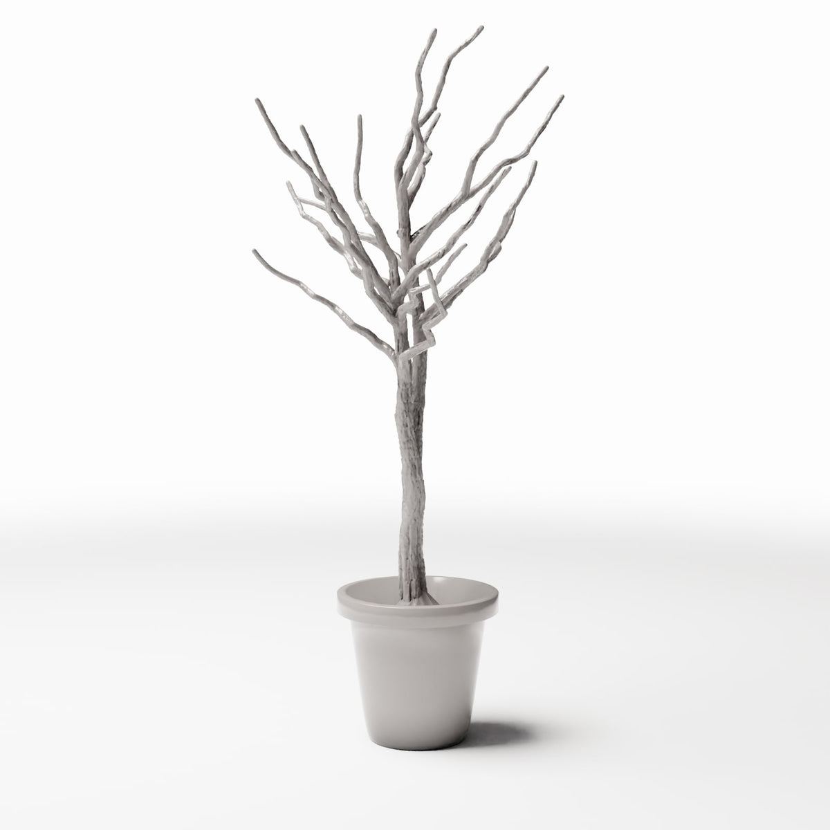 Diorama model-building product photo 2: Diorama Plants: Leafless Ornamental Tree in Flower Pot (Ref. 1099D)