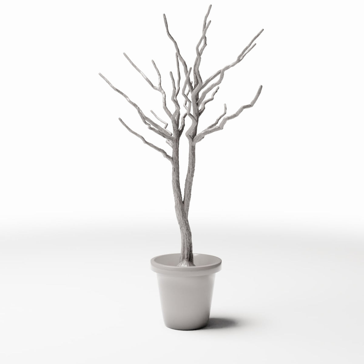 Diorama model-building product photo 3: Diorama Plants: Leafless Ornamental Tree in Flower Pot (Ref. 1099D)
