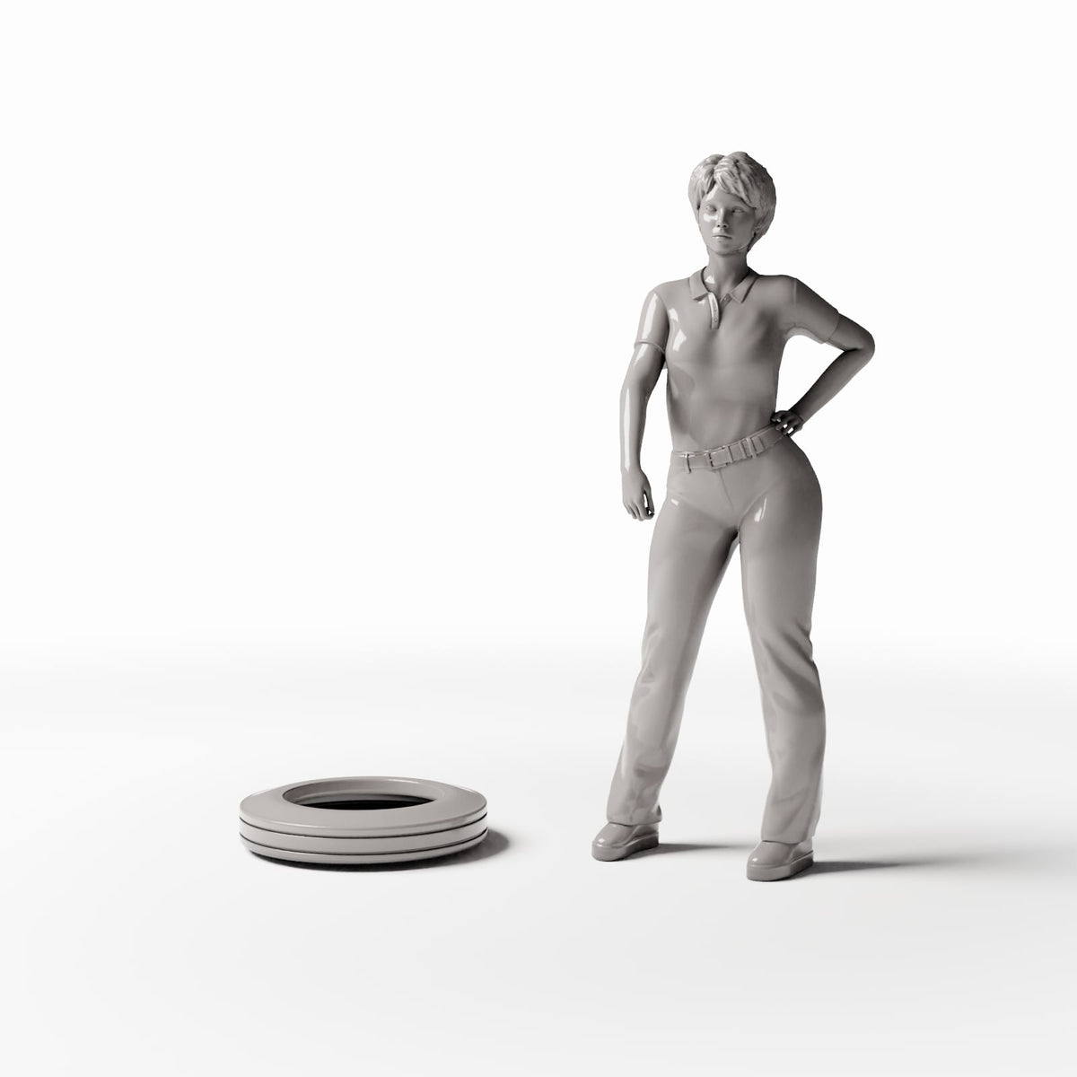 Diorama model-building product photo 1: Diorama Workshop: Narrow Spare Tire (Ref. 1110D)