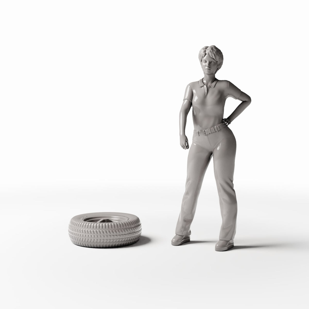 Diorama model-building product photo 1: Diorama Workshop: Truck Spare Tire with Rim (Ref. 1114D)