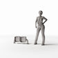 Diorama model-building product photo 1: Street Diorama: Double Pedestrian Traffic Sign (Ref. 1135D)