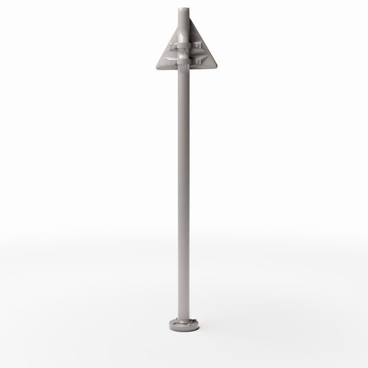 Diorama model-building product photo 0: Road Diorama: Triangular Traffic Sign on a Pole (Ref. 1142D)