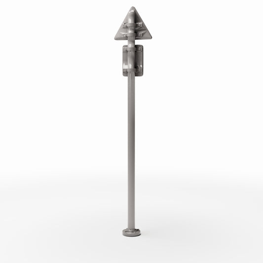 Diorama model-building product photo 0: Diorama Street: Traffic Signpost with Triangular and Rectangular Signs (Ref. 1143D)