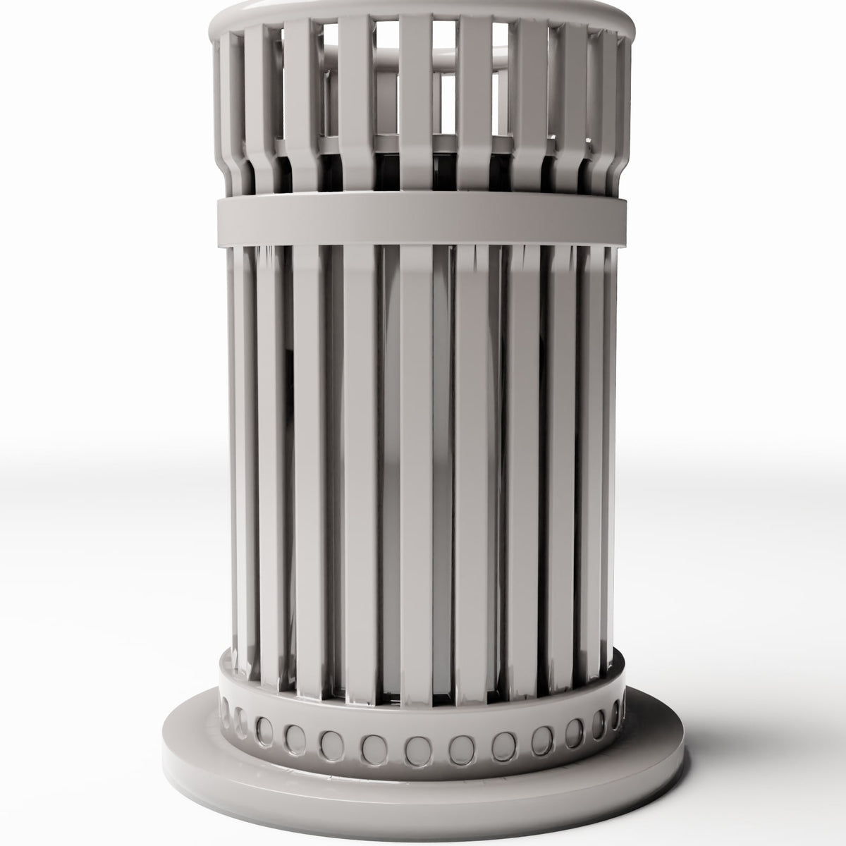 Diorama model-building product photo 0: Street Diorama: Open Slatted Trash Bin (Ref. 1150D)