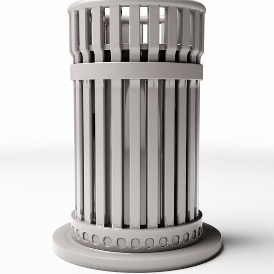 Diorama model-building product photo 0: Street Diorama: Open Slatted Trash Bin (Ref. 1150D)