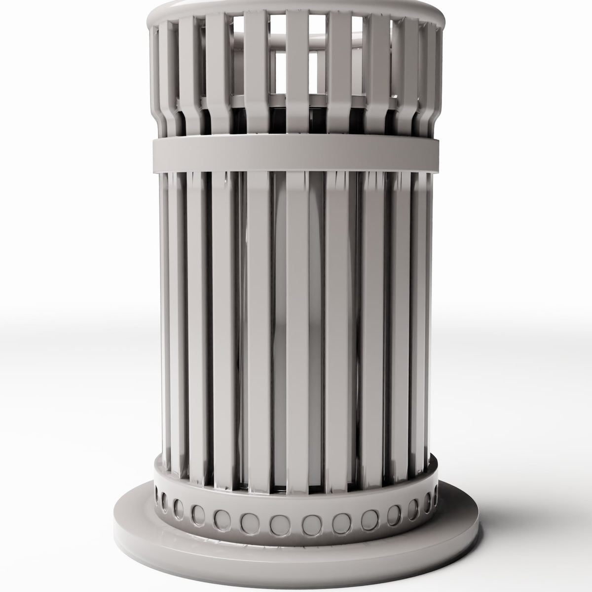 Diorama model-building product photo 2: Street Diorama: Open Slatted Trash Bin (Ref. 1150D)