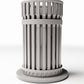 Diorama model-building product photo 3: Street Diorama: Open Slatted Trash Bin (Ref. 1150D)