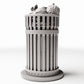 Diorama model-building product photo 3: Street Diorama: Public Trash Bin with Litter (Ref. 1151D)