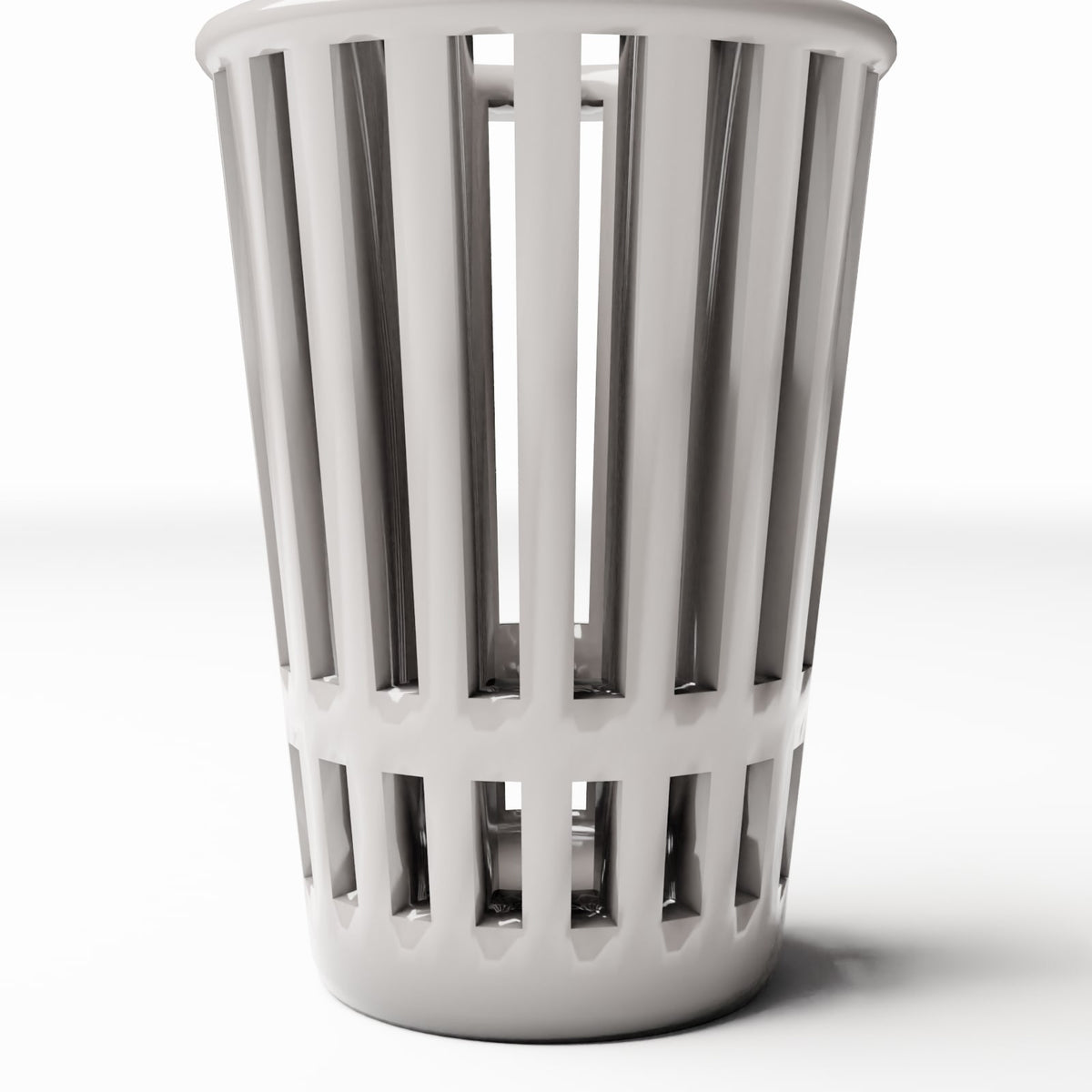 Diorama model-building product photo 2: City Diorama: Small Metal Slatted Trash Bin (Ref. 1174D)