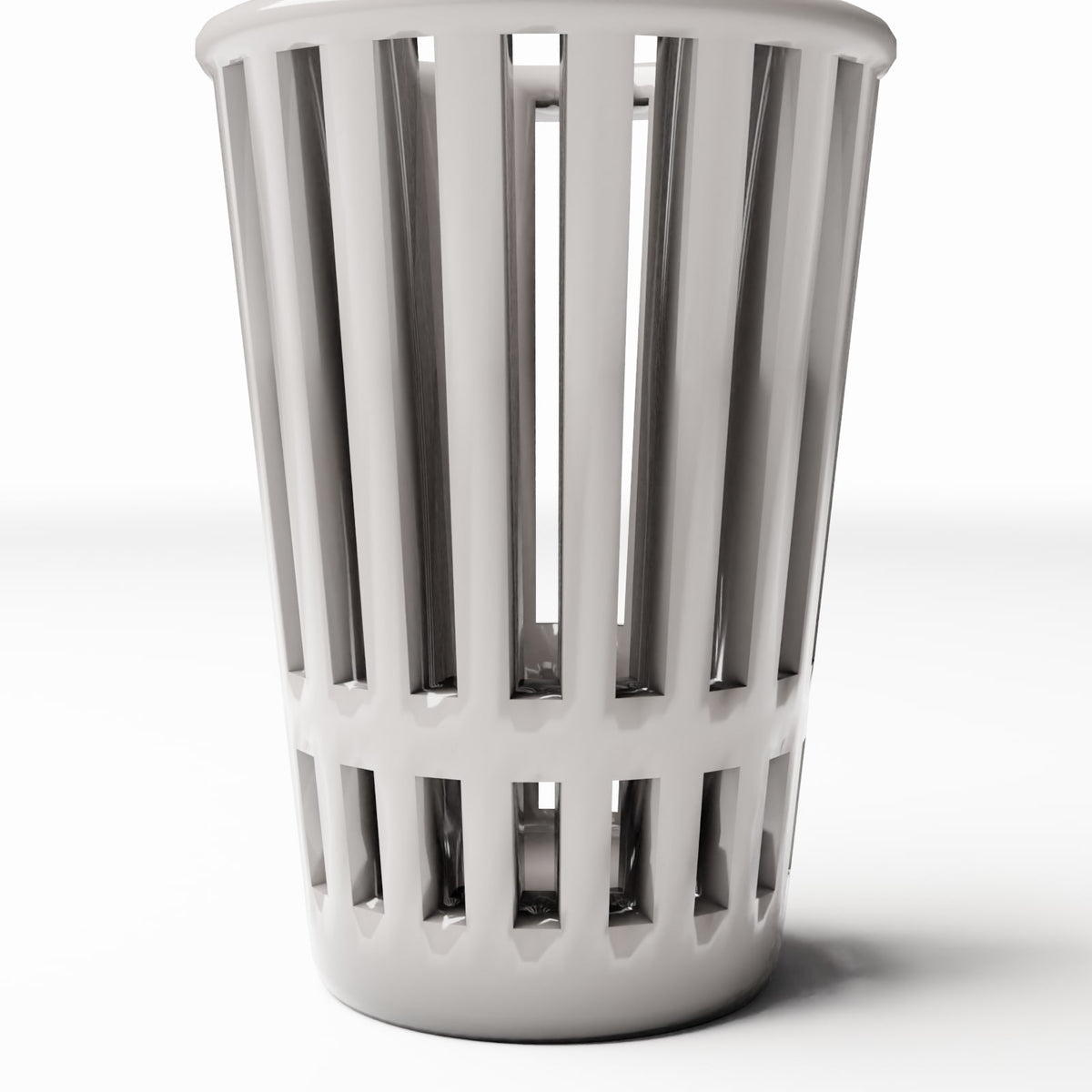 Diorama model-building product photo 3: City Diorama: Small Metal Slatted Trash Bin (Ref. 1174D)