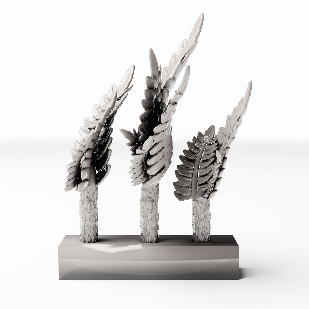 Diorama model-building product photo 2: Diorama Plants: Ferns in a Planter (Ref. 1186D)
