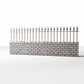 Diorama model-building product photo 0: Garden Diorama: Low Brick Wall with Metal Fence (Ref. 1195D)