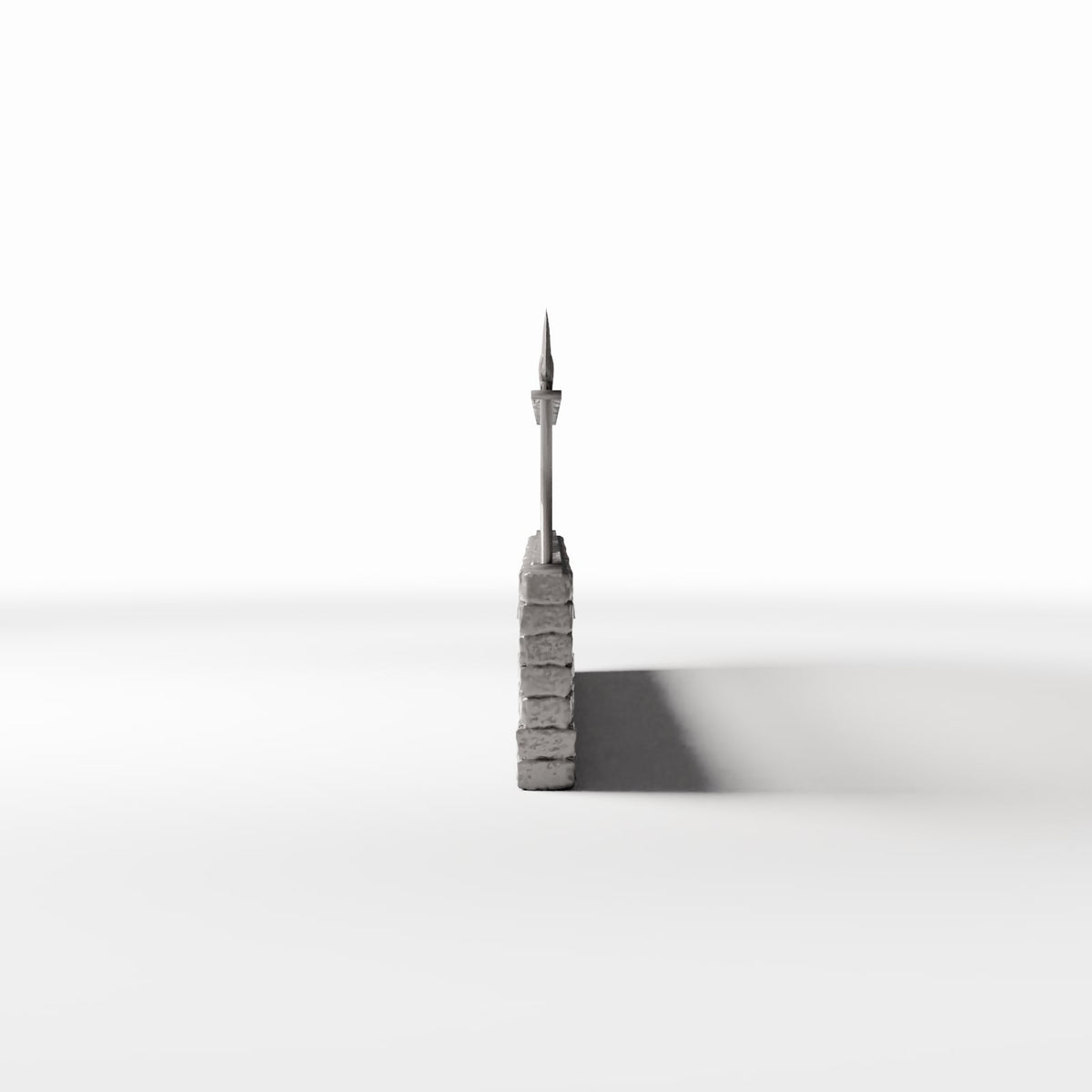 Diorama model-building product photo 2: Garden Diorama: Low Brick Wall with Metal Fence (Ref. 1195D)