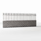 Diorama model-building product photo 3: Garden Diorama: Low Brick Wall with Metal Fence (Ref. 1195D)