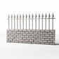 Diorama model-building product photo 0: Outdoor Diorama: Low Stone Wall with Metal Fence (Ref. 1196D)