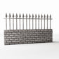 Diorama model-building product photo 3: Outdoor Diorama: Low Stone Wall with Metal Fence (Ref. 1196D)