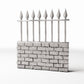 Diorama model-building product photo 0: Diorama Architecture: Low Brick Wall with Metal Fence (Ref. 1197D)