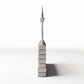 Diorama model-building product photo 2: Diorama Architecture: Low Brick Wall with Metal Fence (Ref. 1197D)