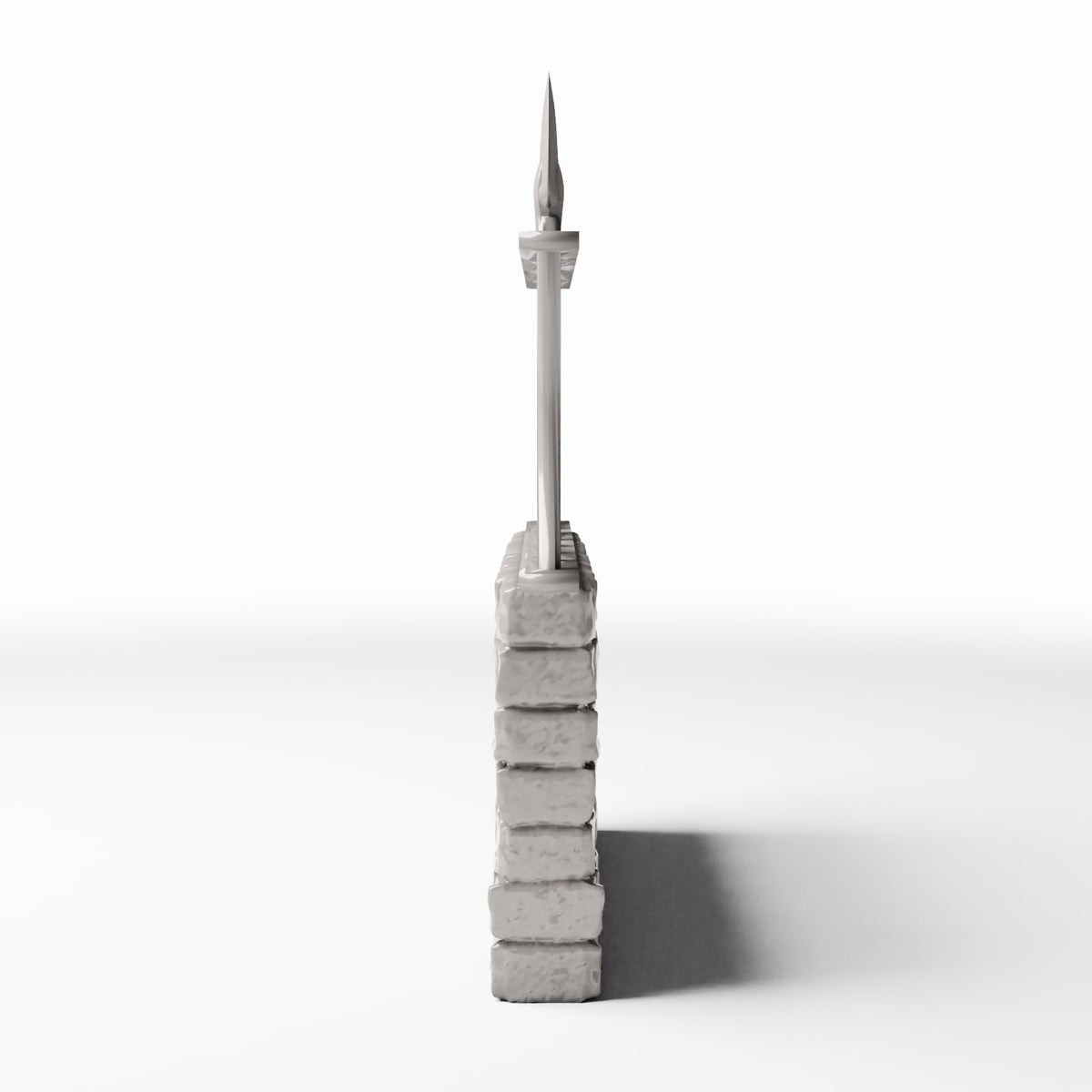 Diorama model-building product photo 2: Diorama Architecture: Low Brick Wall with Metal Fence (Ref. 1197D)