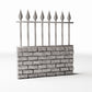 Diorama model-building product photo 3: Diorama Architecture: Low Brick Wall with Metal Fence (Ref. 1197D)
