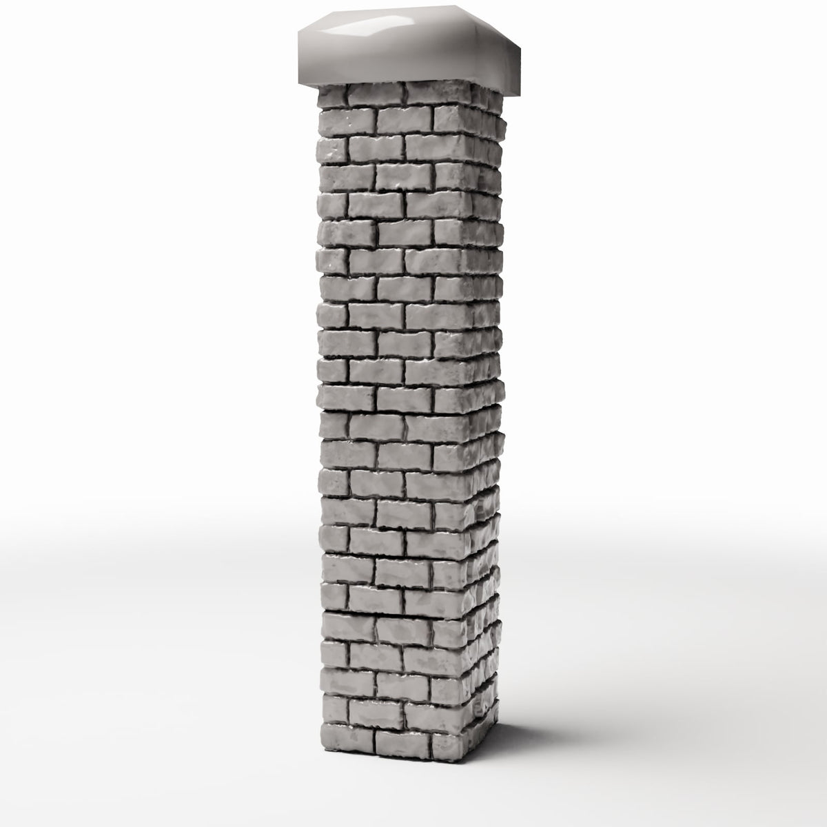 Diorama model-building product photo 0: Diorama Building: Tall Masonry Pillar with Capstone (Ref. 1198D)