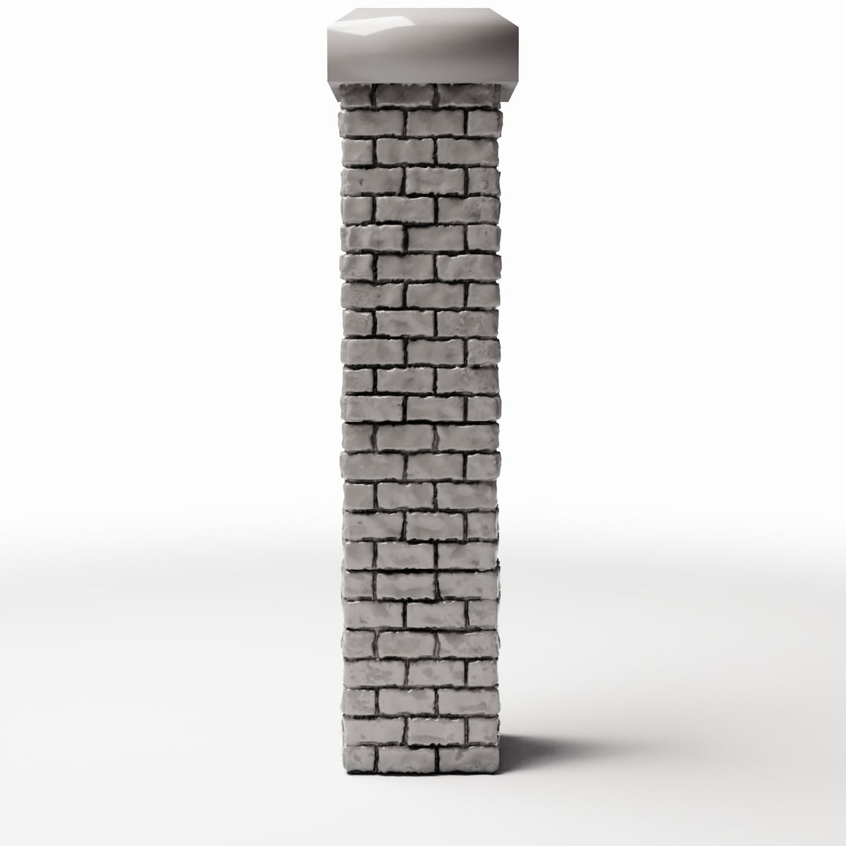Diorama model-building product photo 2: Diorama Building: Tall Masonry Pillar with Capstone (Ref. 1198D)