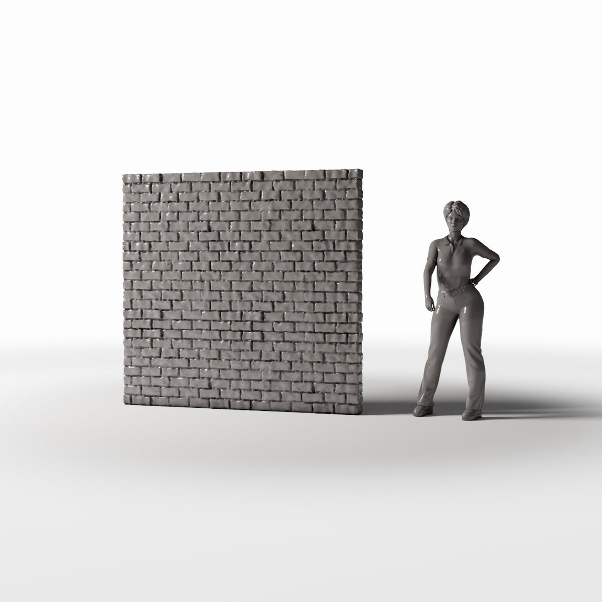 Diorama model-building product photo 1: Diorama Building: Intact Brick Wall (Ref. 1201D)