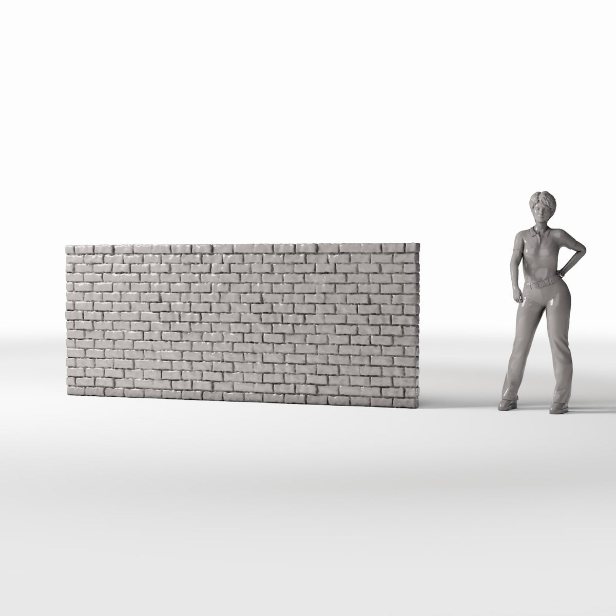Diorama model-building product photo 1: Diorama Building: Intact Brick Wall (Ref. 1207D)