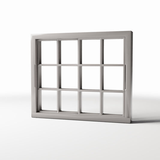 Diorama model-building product photo 0: Diorama Buildings: Standard 12-Pane Window (Ref. 1216D)