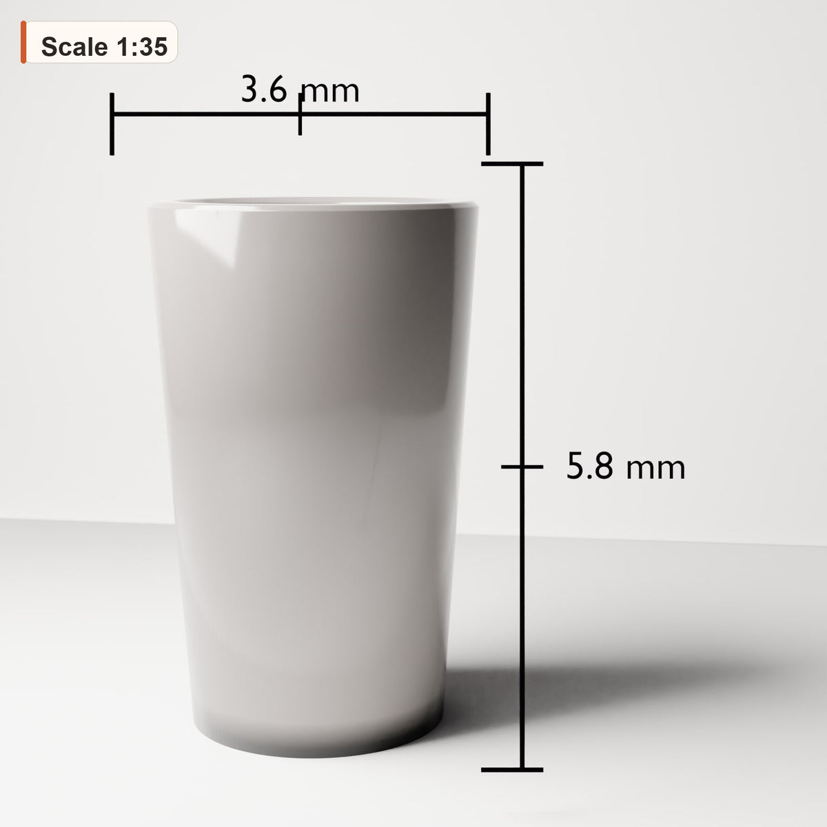 MyPortal 121 1: Diorama Kitchen: Drinking Glass without Handle (Ref. 121D)