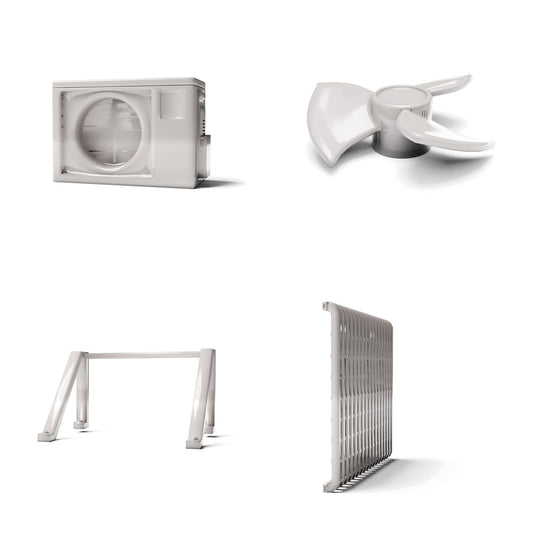 Diorama model-building product photo 0: Diorama infrastructure: type B air-conditioning condenser assembly (Ref. 1225D)