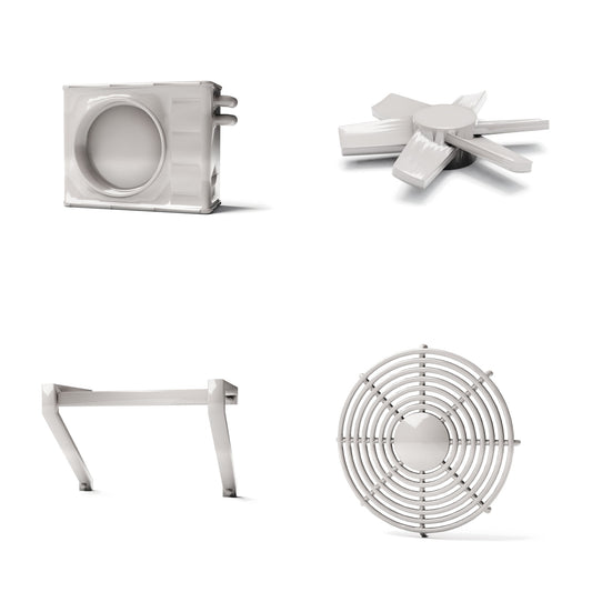 Diorama model-building product photo 0: Diorama infrastructure: Type B air-conditioning unit assembly (Ref. 1226D)