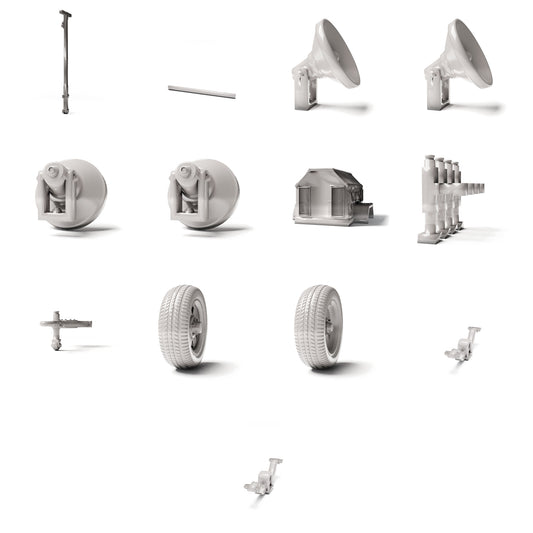 Diorama model-making product photo 0: Diorama infrastructure: Mobile light mast assembly (Ref. 1229D)