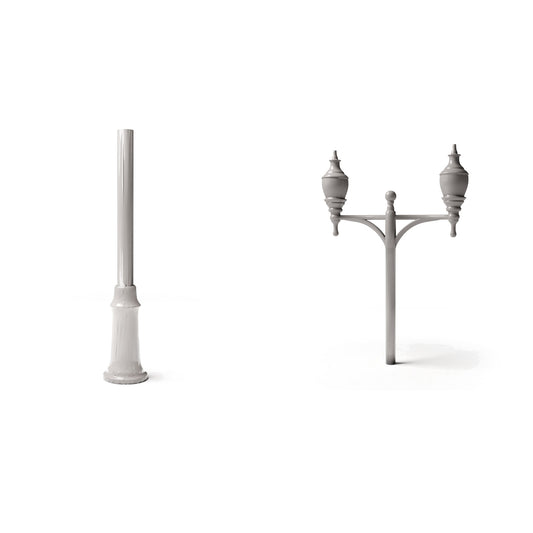 Diorama model-making product image 0: Diorama infrastructure: Antique double-lantern post Type A as assembly (Ref. 1236D)