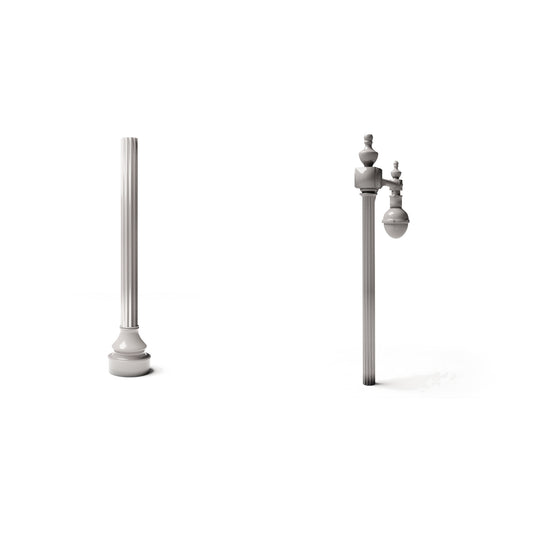 Diorama model-building product photo 0: Diorama infrastructure: Antique street lamp post Type B assembly (Ref. 1242D)