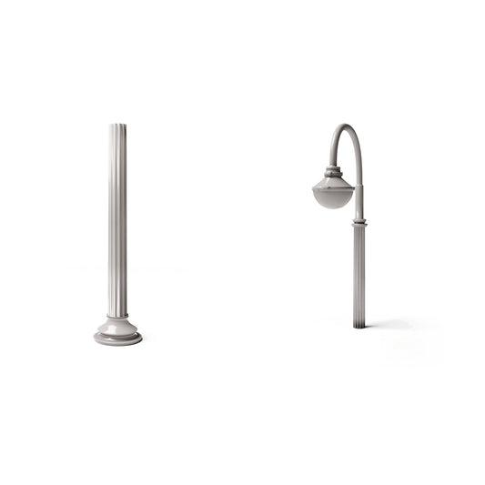 Diorama Model Building Product Photo 0: Diorama Infrastructure: Antique Street Lamp Post Type C Assembly (Ref. 1243D)