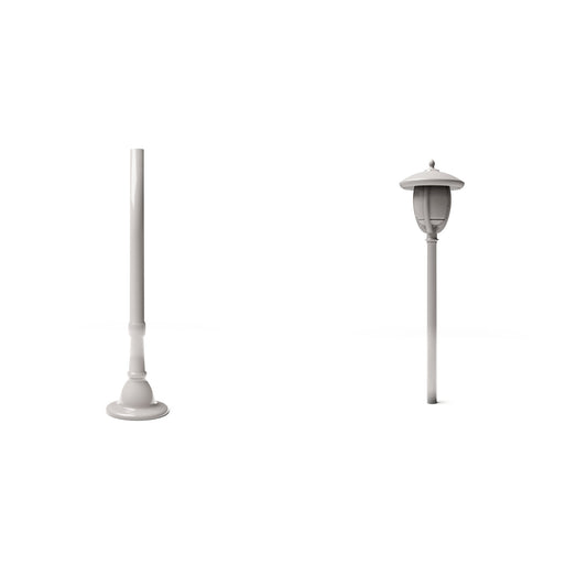Diorama Model Building Product Photo 0: Diorama Infrastructure: Antique Streetlamp Post Type F, Tall, as an Assembly Kit (Ref. 1246D)